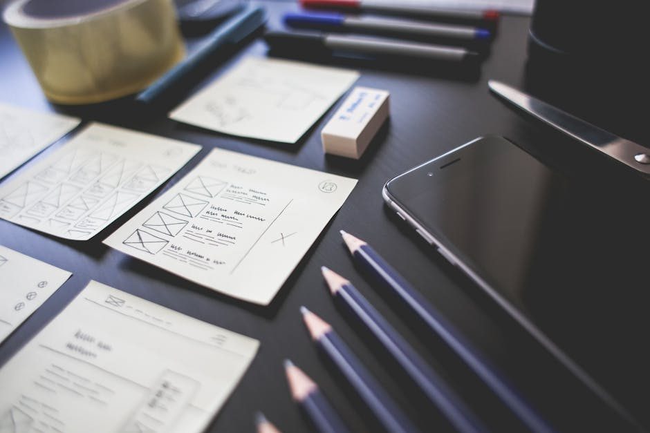 Intensivkurs mit Skizzen, Prototypen und Notizen
